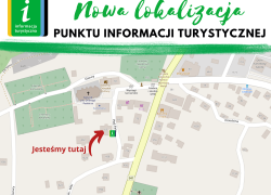 Fragment mapy Geoportalu powiatu cieszyńskiego z nową lokalizacją Gminnego Ośrodka Kultury