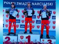 Dominik i Mariusz na pierwszym i drugim stopniu podium Mistrzostw Polski (foto: PZN facebook)