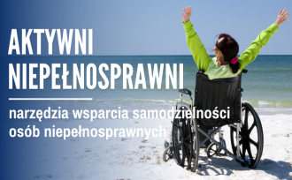 Plakat promujący program Aktywni niepełnosprawni