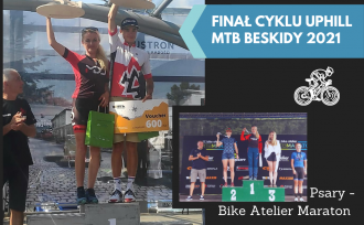 Anna Kaczmarzyk na podium; Finał Cyklu Uphill MTB Beskidy; Psary Bike Atelier Maraton