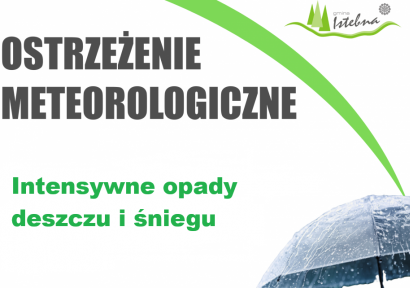 Baner Ostrzeżenie meteorologiczne Intensywne opadu deszczu i śniegu