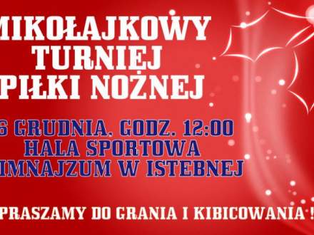 Mikołajkowy turniej - plakat