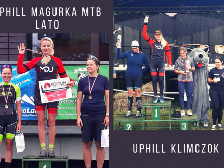 Uphill Magurka MTB LATO; Uphill Klimczok; Anna Kaczmarzyk na podium