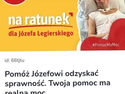 Zdjęcie chorego i apel o pomoc