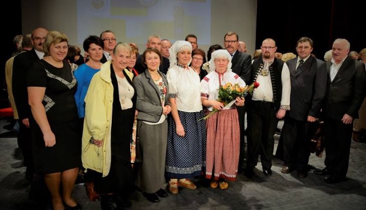Laureatka i goście w Teatrze w Cieszynie