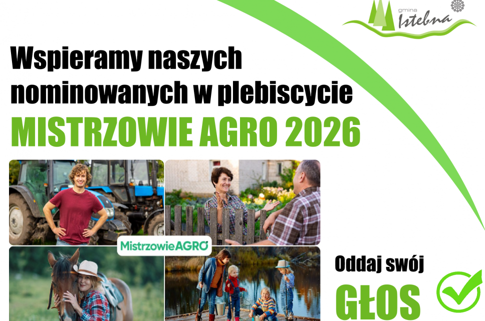 Grafika informacyjna dot. głosowania w plebiscycie MISTRZOWIE AGRO; źródło: www.dziennikzachodni.pl/agro
