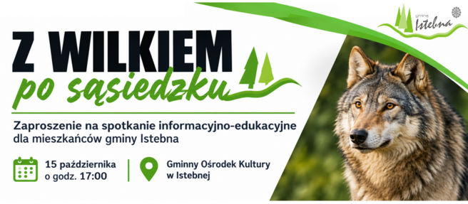 Grafika z zaproszeniem na spotkanie informacyjno-edukacyjne. Wygenerowano przy użyciu AI.