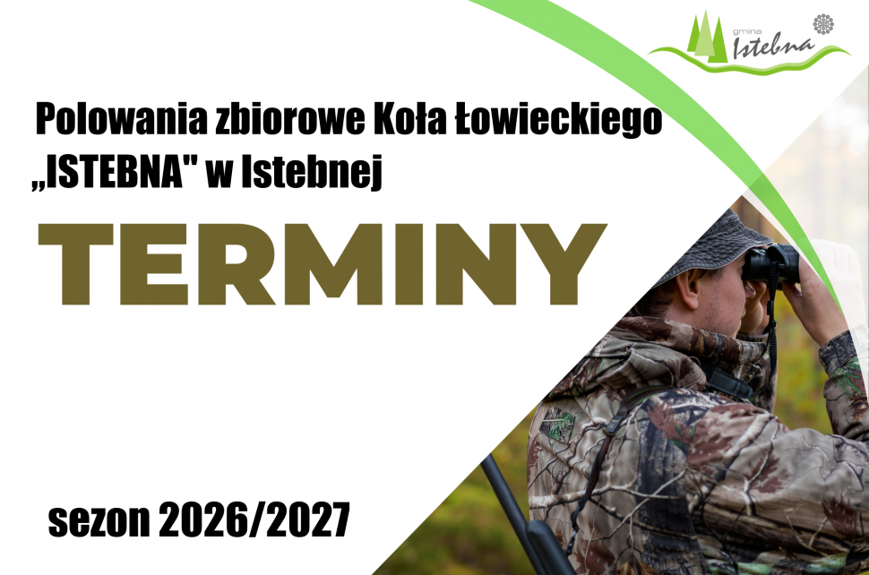 Grafika informacyjna dot. terminów polowań.